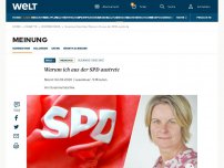 Bild zum Artikel: Warum ich aus der SPD austrete