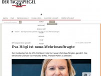 Bild zum Artikel: Eva Högl ist neue Wehrbeauftragte