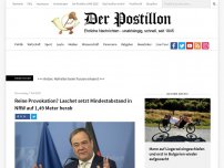 Bild zum Artikel: Reine Provokation? Laschet setzt Mindestabstand in NRW auf 1,49 Meter herab