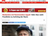 Bild zum Artikel: Niedecken mit flammendem Appell: Köln-Star sieht Parallelen zu Aufstieg der Nazis