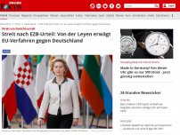 Bild zum Artikel: Streit um Gerichtsurteil - Streit nach EZB-Urteil: Von der Leyen erwägt EU-Verfahren gegen Deutschland
