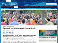 Bild zum Artikel: Tausende Teilnehmer bei Protesten gegen Corona-Maßnahmen