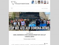 Bild zum Artikel: Gera: Kemmerich (FDP) demonstriert mit AfD auf Corona-Demo