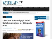 Bild zum Artikel: Immer mehr Widerstand gegen Merkel: Große Demonstrationen und Kritik aus der Union