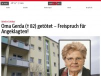 Bild zum Artikel: Oma Gerda († 82) getötet – Freispruch für Angeklagten!