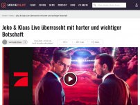 Bild zum Artikel: Joko & Klaas Live: Sophie Passmann und weitere Frauen mit Botschaft gegen sexuelle Belästigung und Hass im Netz