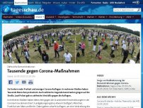 Bild zum Artikel: Hunderte bei Demos gegen Corona-Maßnahmen