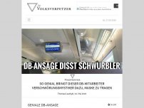 Bild zum Artikel: So genial bringt dieser DB-Mitarbeiter Verschwörungsmystiker dazu, Maske zu tragen