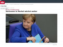 Bild zum Artikel: RTL/ntv Trendbarometer: Vertrauen in Merkel wächst weiter