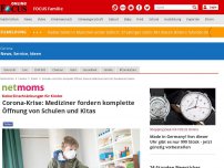 Bild zum Artikel: Keine Einschränkungen für Kinder - Corona-Krise: Mediziner fordern komplette Öffnung von Schulen und Kitas