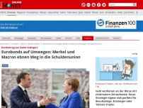 Bild zum Artikel: Gastbeitrag von Gabor Steingart - Eurobonds auf Umwegen: Merkel und Macron ebnen Weg in die Schuldenunion