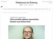 Bild zum Artikel: Kulturamt Radebeul: CDU und AfD wählen neurechten Denker zum Kulturchef