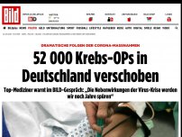 Bild zum Artikel: Dramatische Corona-Folgen - 52 000 Krebs-OPs in Deutschland verschoben