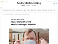 Bild zum Artikel: Thüringen: Ramelow will Corona-Beschränkungen beenden