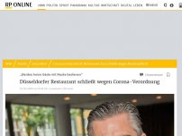 Bild zum Artikel: „Werden keine Gäste mit Maske bedienen“: Düsseldorfer Restaurant schließt wegen Corona-Verordnung