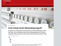 Bild zum Artikel: Erste Schule testet Abstandswarngerät