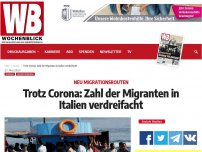 Bild zum Artikel: Trotz Corona: Zahl der Migranten in Italien verdreifacht