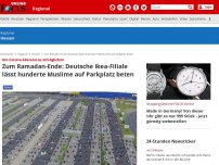 Bild zum Artikel: Um Corona-Abstand zu ermöglichen - Zum Ramadan-Ende: Deutsche Ikea-Filiale lässt hunderte Muslime auf Parkplatz beten
