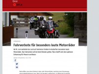 Bild zum Artikel: Fahrverbote für besonders laute Motorräder
