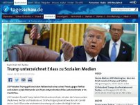 Bild zum Artikel: Trump unterzeichnet Erlass zu Sozialen Medien