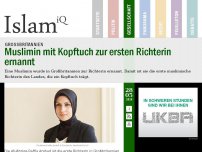 Bild zum Artikel: Muslimin mit Kopftuch zur ersten Richterin ernannt