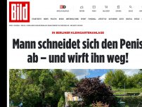 Bild zum Artikel: Kleingartenanlage in Berlin - Mann schneidet sich Penis ab – und wirft ihn weg!