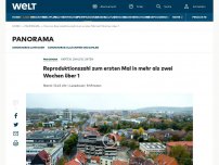 Bild zum Artikel: Reproduktionszahl zum ersten Mal in mehr als zwei Wochen über 1