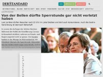 Bild zum Artikel: Van der Bellen dürfte Sperrstunde gar nicht verletzt haben