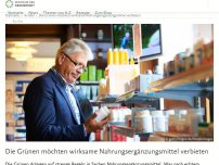 Bild zum Artikel: Die Grünen möchten wirksame Nahrungsergänzungsmittel verbieten