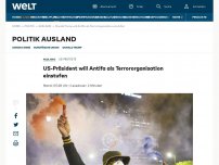 Bild zum Artikel: Trump will Antifa als Terrororganisation einstufen