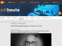 Bild zum Artikel: Verhüllungskünstler Christo ist tot