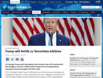 Bild zum Artikel: USA: Trump will Antifa zu Terroristen erklären