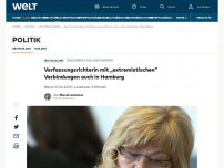Bild zum Artikel: Verfassungsrichterin mit „extremistischen“ Verbindungen auch in Hamburg