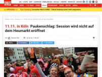 Bild zum Artikel: 11.11. in Köln: Paukenschlag: Session wird nicht auf dem Heumarkt eröffnet