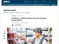 Bild zum Artikel: Die Maske – rettender Schutz oder abschreckender Konsum-Killer?