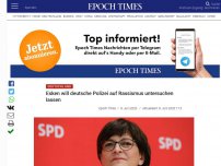 Bild zum Artikel: Esken will deutsche Polizei auf Rassismus untersuchen lassen