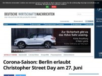 Bild zum Artikel: Corona-Saison: Berlin erlaubt Christopher Street Day am 27. Juni