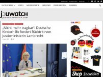 Bild zum Artikel: „Nicht mehr tragbar“: Deutsche Kinderhilfe fordert Rücktritt von Justizministerin Lambrecht