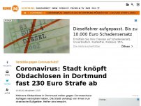 Bild zum Artikel: Coronavirus: Stadt knöpft Obdachlosen in Dortmund fast 230 Euro Strafe ab