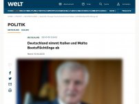 Bild zum Artikel: Deutschland nimmt Italien und Malta Bootsflüchtlinge ab