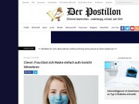 Bild zum Artikel: Clever: Frau lässt sich Maske einfach aufs Gesicht tätowieren