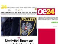Bild zum Artikel: Strafzettel: Furzen vor einem Polizisten kostet Wiener 500 Euro
