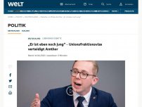 Bild zum Artikel: „Er ist eben noch jung“ – Unionsfraktionsvize verteidigt Amthor