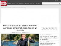 Bild zum Artikel: Hört auf Lachs zu essen: Hannes Jaenickes eindringlicher Appell an uns alle