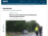 Bild zum Artikel: Mann, 23, stirbt an Beinschuss bei Polizeieinsatz – Ermittlung gegen Beamten