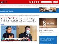 Bild zum Artikel: Prozess am Amtsgericht Augsburg - 'Rotgrüne Neo-Faschistin': Nach Chebli-Beleidigung kassiert Mann Geldstrafe