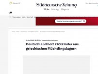 Bild zum Artikel: Innenministerkonferenz: Deutschland holt 243 Kinder aus griechischen Flüchtlingslagern