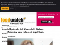Bild zum Artikel: Lobbywünsche statt Wissenschaft: Klöckner-Ministerium nahm Einfluss auf Ampel-Studie
