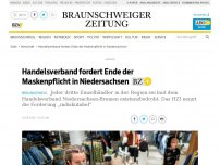 Bild zum Artikel: Handelsverband fordert Ende der Maskenpflicht in Niedersachsen