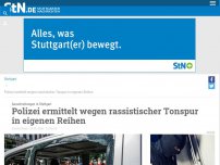 Bild zum Artikel: Ausschreitungen in Stuttgart: Polizei ermittelt wegen rassistischer Tonspur in eigenen Reihen